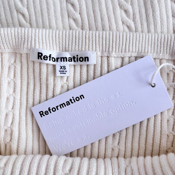 Reformation Tinsley Cable Halter Dress - Picture 8 of 8